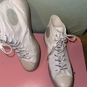 blue/clear converse with white